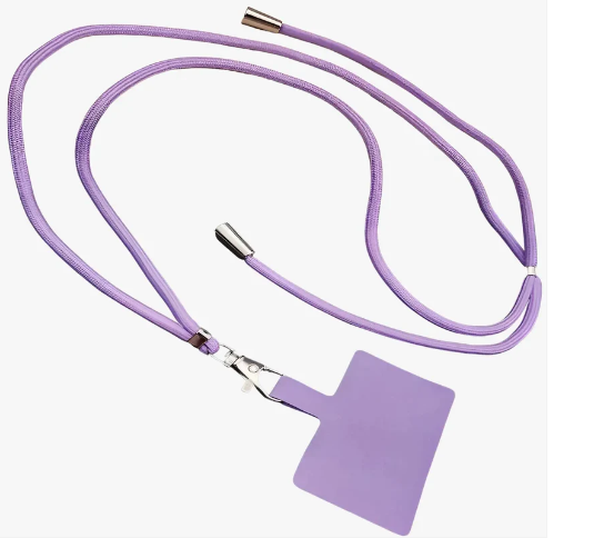Cordon de téléphone ajustable violet