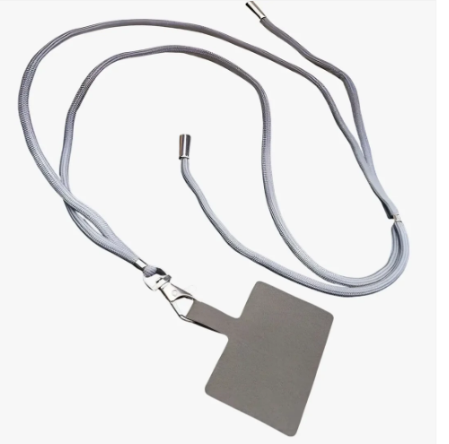 Cordon de téléphone ajustable gris