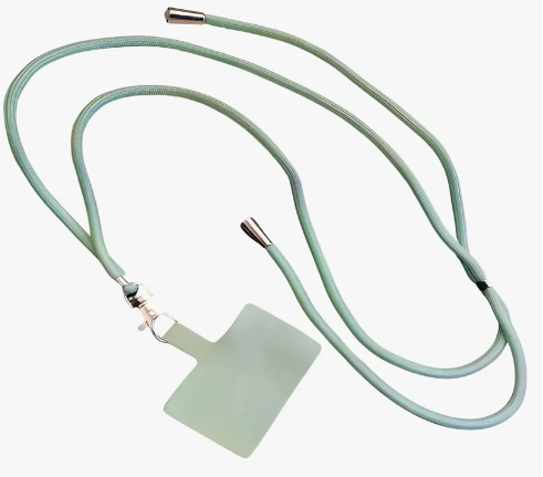 Cordon de téléphone ajustable gris clair