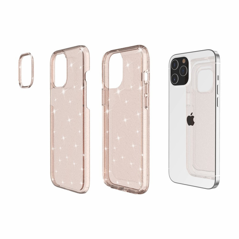 Coque Transparente Glitter Antichoc